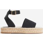 Naisten Mustat Canvas - Koon 38 Avokärkiset H&M Korkeakorkoiset sandaalit kesäkaudelle 