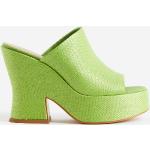 Naisten Vihreät Koon 38 Avokärkiset Slip on -malliset H&M Tolppakorko Korkeakorkoiset sandaalit 