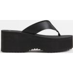 Naisten Mustat Kankaiset Koon 40 H&M Korkeakorkoiset sandaalit kesäkaudelle 7-9cm koroilla 