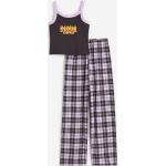 Tyttöjen Harmaat Puuvillaiset Koon 170 H&M - Pyjamat verkkokaupasta H&M 