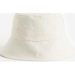 Miesten Valkoiset Koon M H&M Pellavabucket-hatut 58 cm päänympäryksellä 