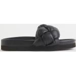 Naisten Mustat Keinonahkaiset Punoskuvioiset Koon 36 Avokärkiset Slip on -malliset H&M Korkeakorkoiset sandaalit kesäkaudelle 