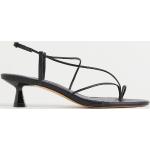 Naisten Mustat Keinonahkaiset Koon 39 H&M Korkeakorkoiset sandaalit kesäkaudelle 5-7cm koroilla 