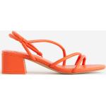 Naisten Oranssit Keinonahkaiset Koon 38 H&M Korkeakorkoiset sandaalit kesäkaudelle 