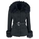 H&R London - Gootti Lyhyt takki - Julia Coat - XS- XL - varten Naiset - Musta