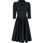 H&R London - Rockabilly Keskipitkä mekko - Glamorous Velvet Tea Dress - XS- M - varten Naiset - Musta