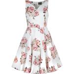 H&R London - Rockabilly Keskipitkä mekko - Taraneh Swing Dress - XS- 6XL - varten Naiset - Valkoinen-pinkki