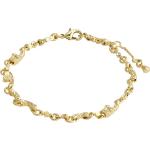 Hallie Organic Shaped Crystal Bracelet Gold-Plated Accessories Jewellery Bracelets Chain Bracelets Gold Pilgrim