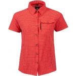 Halti - Women's Leiri S/S Check Shirt - Naisten paita Koko 34 - punainen