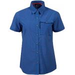 Halti - Women's Leiri S/S Check Shirt - Naisten paita Koko 34 - sininen