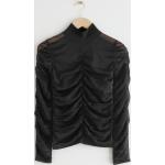 Fitted Ruched Top - Black