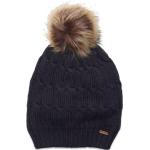 Hat W. Detachable Fake Fur Accessories Headwear Hats Winter Hats Black Minymo