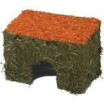 Hay House with Carrot Orange 15 x 9 x 10 cm - Pieneläimet - Pesät ja häkkitarvikkeet - Kanin talot ja pieneläintalot - JR FARM