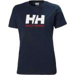 Naisten Siniset Casual-tyyliset Koon M Lyhythihaiset Helly Hansen Logo-t-paidat alennuksella 