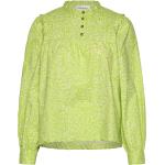 Hemiliakb Blouse Tops Shirts Long-sleeved Green Karen By Simonsen