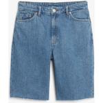 High-waist denim shorts - Blue
