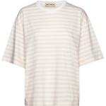 Hiirenkorva Tasaraita Light Tops T-shirts & Tops Short-sleeved Cream Marimekko