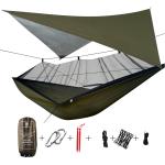 Hiking hammock with tarp, riippumatto