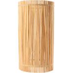 Lasten Keltaiset Bambu-puiset E27 Pyöreät Lampunvarjostimet 