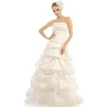 hochzeits-shop-hamburg HBH Hamburger Bridal Fashion Wedding Dress WD1146 (Brautkleid Schlicht Lang) - ivory, size: 34