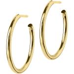 Hoops Earrings Gold Medium Accessories Jewellery Earrings Hoops Kulta Edblad