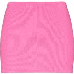 Naisten Vaaleanpunaiset Koon One size Mini Korkeavyötäröiset Nylonminihameet 