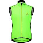 Hysenm Tour De France Cycling Gilet, Wind Gilet, Sleeveless, Waterproof and Breathable, for Cycling, Mountain Biking, yellow, m