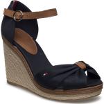 Naisten Mustat Koon 40 Tommy Hilfiger Iconic Korkeakorkoiset sandaalit kesäkaudelle 