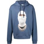 Ih Nom Uh Nit Gold Face print hoodie - Blue