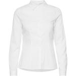Ihdima Sh Tops Shirts Long-sleeved White ICHI