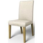 IKEA - Henriksdal Dining Chair Cover with piping (Standard model), Ecru, Bouclé & Texture - Bemz