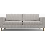 IKEA - Karlstad Sofa Bed Cover, Silver Grey, Cotton - Bemz
