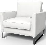 IKEA - Mellby Armchair Cover, Absolute White, Linen - Bemz