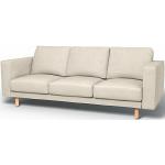 IKEA - Norsborg 3 Seater Sofa Cover, Ecru, Bouclé & Texture - Bemz