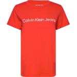 Naisten Punaiset Koon M Lyhythihaiset Calvin Klein Jeans Logo-t-paidat 
