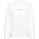 Naisten Valkoiset Koon L Pitkähihaiset Calvin Klein Jeans Pitkähihaiset paidat 