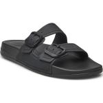Iqushion Two-Bar Buckle Slides Shoes Summer Shoes Sandals Pool Sliders Black FitFlop