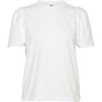 Isa Puff Sleeve Tee Tops T-shirts & Tops Short-sleeved White Twist & Tango