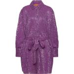 Naisten Violetit Jerseykankaiset Koon XL Stine Goya Paljetti Plus-koon mekot 