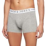 Jack and Jones Men's Sense Trunks Core 1-2-3 2014 Set of 3 Boxer Shorts, Light Grey Melange, Small