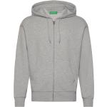 Jacket W/Hood L/S Tops Sweat-shirts & Hoodies Hoodies Grey United Colors Of Benetton