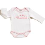 Jacky Wish Child Interlock Jersey Bodysuit with Printed Motif, White/Pink, 68, white-pink