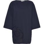 Jahken Unikko Tops T-shirts & Tops Short-sleeved Navy Marimekko