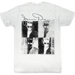 James Dean - Mens 4Play T-Shirt In White, Medium, White