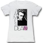 James Dean - Womens T-Shirt in Whtie Triblend V Neck, Medium, Whtie Triblend V Neck
