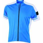 James & Nicholson Herren Sport Top Radtrikots Bike-T Full Zip blau (cobalt) Large