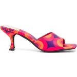 Naisten Vaaleanpunaiset Mokkanahkaiset Avokärkiset Slip on -malliset Jeffrey Campbell Korkeakorkoiset sandaalit alennuksella 
