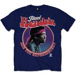 Jimi Hendrix Herren Are You Experienced T-Shirt, Blau (Navy), (Herstellergröße: Small)
