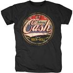 Johnny Cash - Original Rock'n'Roll Distressed T-Shirt, black