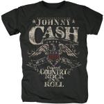 Johnny Cash Men's Band T-Shirt - Rock n Roll, black